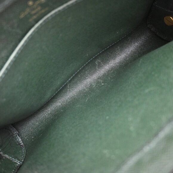 LOUIS VUITTON LV Logo BAIKAL Clutch Hand Bag Taiga Leather Epicea M30184 02EE828 - Picture 11 of 16